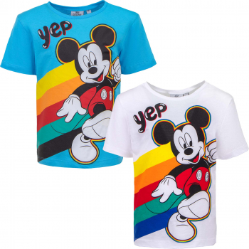 Mickey Mouse T-Shirt weiß / blau